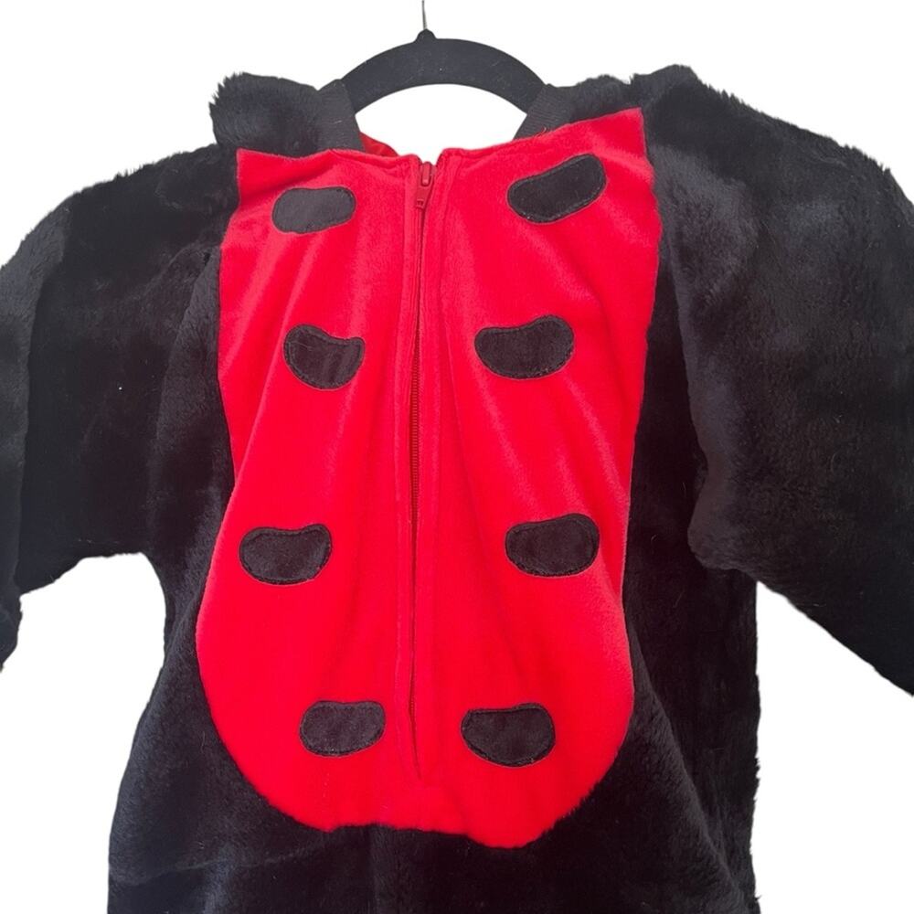 Ladybug kids full body faux fur Halloween costume size medium - Picture 5 of 9